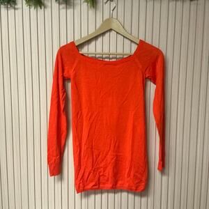 Stella McCartney 100% Wool Off-Shoulder Jumper Red Women’s Size 40 IT / 4-6 US